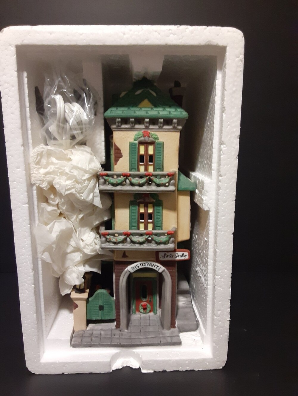 Department 56 "Little Italy" Ristorante #5538-7 Vintage Christmas Village